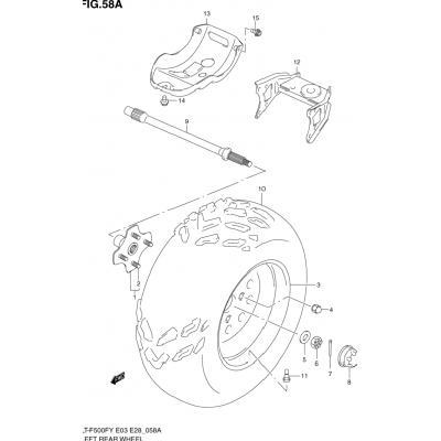 LEFT REAR WHEEL (MODEL Y)