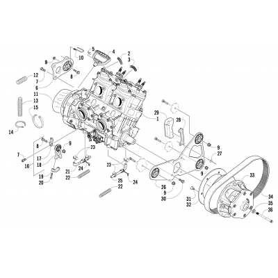 ENGINE AND RELATED PARTS