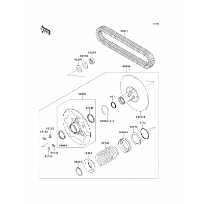 Driven Converter/Drive Belt