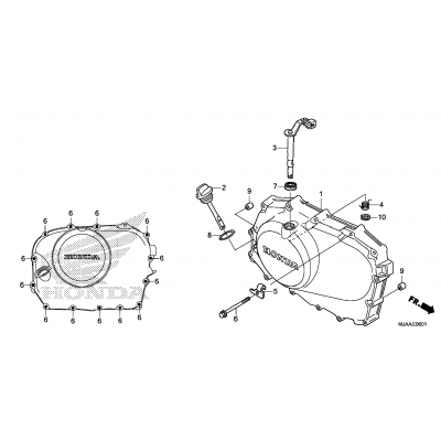 RIGHT CRANKCASE COVER (2)