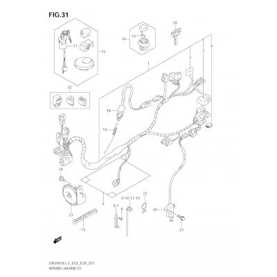 WIRING HARNESS (DR200SEL3 E33)