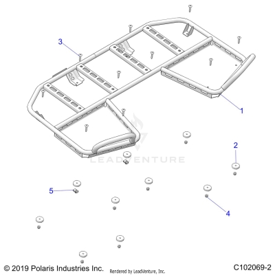 BODY, REAR RACK and HAND GRIPS - A19SEF57C2 (C102069-2)