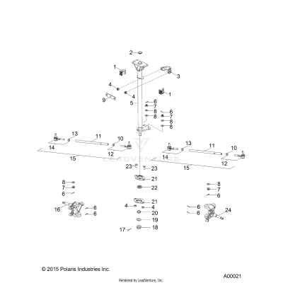 STEERING, STEERING POST and TIE RODS - A25YPA20A4 (A00021)