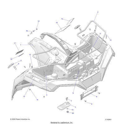 BODY, FRONT CAB - A25SJE57CP/EP (C102631)