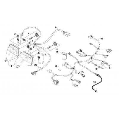 HEADLIGHT AND WIRING ASSEMBLIES