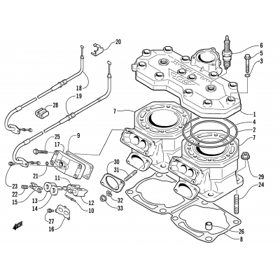 CYLINDER AND HEAD ASSEMBLY