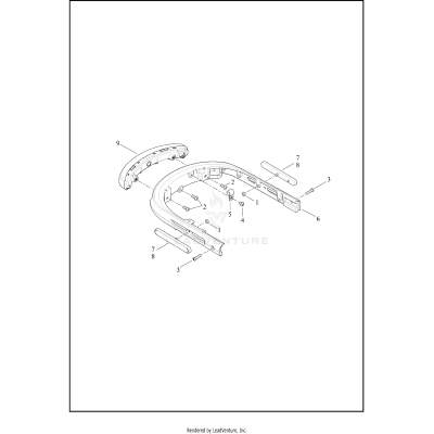 TAILLIGHT AND FENDER REAR SUPPORT ASSEMBLY