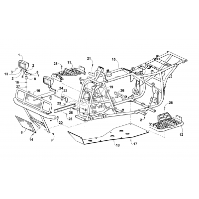 FRAME AND RELATED PARTS