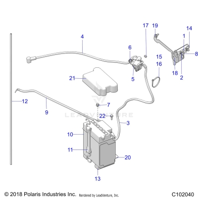 ELECTRICAL, BATTERY - A19SEA57F1/SEE57F1/SEE57F2 (101376)