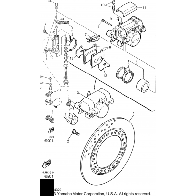 Rear Brake Caliper