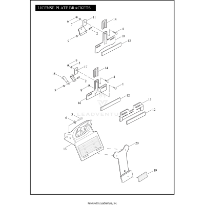 LICENSE PLATE BRACKETS