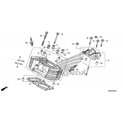 REAR CYLINDER HEAD