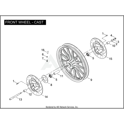 FRONT WHEEL - CAST