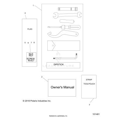 REFERENCES, TOOL KIT and OWNERS MANUAL - A17HAA15N7 (101481)
