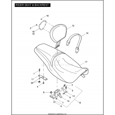 RIDER SEAT & BACKREST