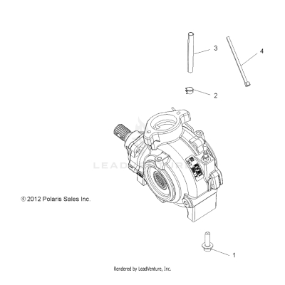 DRIVE TRAIN, GEARCASE MOUNTING, FRONT - A19SVS95CR/ER [49ATVGEARCASEMTG13850SCRAM]