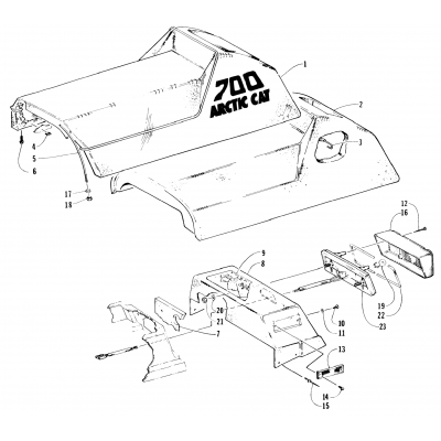 SEAT AND TAILLIGHT ASSEMBLIES