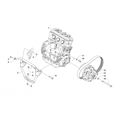 ENGINE AND RELATED PARTS