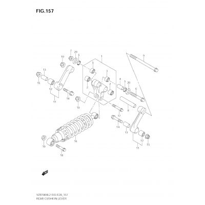 REAR CUSHION LEVER (VZR1800 L2 E03)