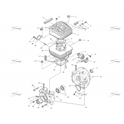 Crankcase & Cylinder (4935863586C012)