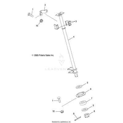 STEERING POST - A06MH50AQ/AX/AY/AZ/AL/AT (4999200139920013C03)