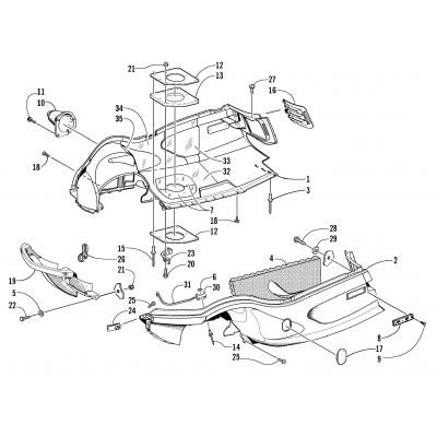 BELLY PAN AND FRONT BUMPER ASSEMBLY