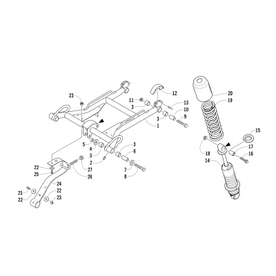 REAR SUSPENSION FRONT ARM ASSEMBLY