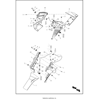 FAIRING LOWERS AND FRONT TURN SIGNALS