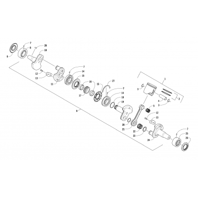 PISTON AND CRANKSHAFT