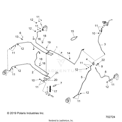BRAKES, BRAKE LINES - A20SWE57A1/3A1 (702724)