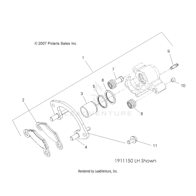 BRAKES, FRONT CALIPER - A19SYE95BV [49ATVBRAKEFRT09Q60]