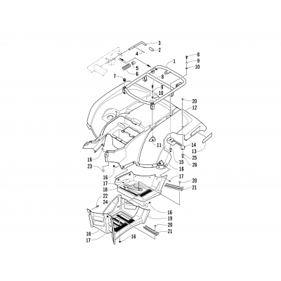 REAR BODY PANEL ASSEMBLY