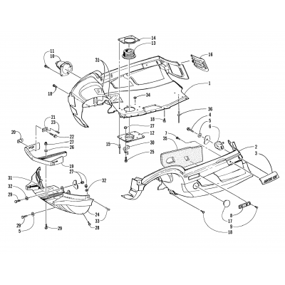 BELLY PAN AND FRONT BUMPER ASSEMBLY