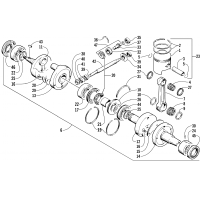 PISTON AND CRANKSHAFT