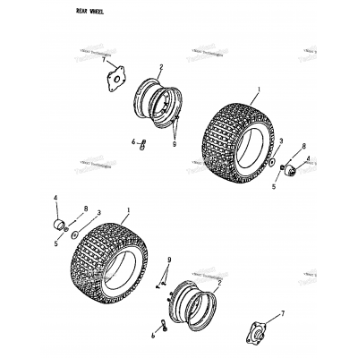 Rear Wheel 166A-18