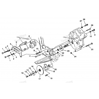 Gearcase/Brake Mounting 6X6 350L