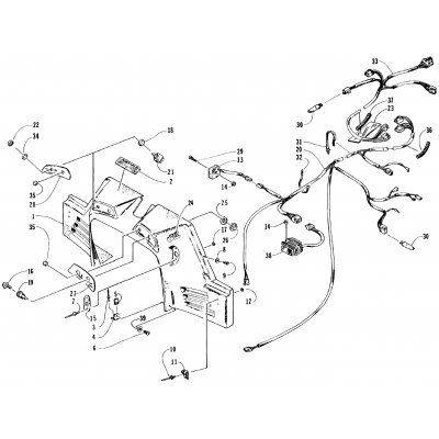 CONSOLE, SWITCHES, AND WIRING ASSEMBLIES