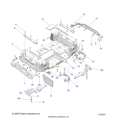 BODY, BOX, REAR - A25SZE57C2/E2 (C102623)
