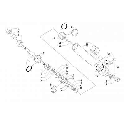 REAR SUSPENSION REAR ARM SHOCK ABSORBER