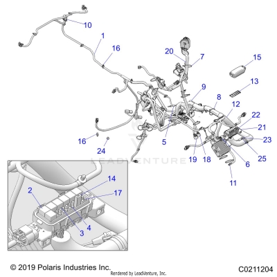 ELECTRICAL, HARNESS - A20SXA85A1/A7/CA1/CA7/E85A9/AF/AP/CA9/CAF/CAP/V85AP/CAP (C0211204)