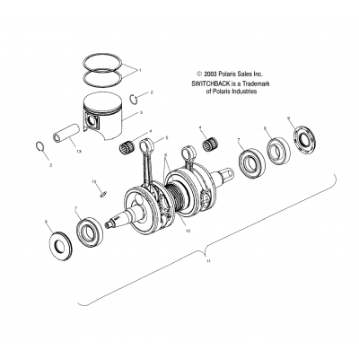 Piston & Crankshaft /A/B/C/D (4988378837D01)