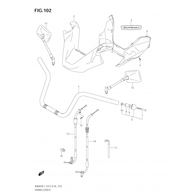 HANDLEBAR (AN400A L1 E33)