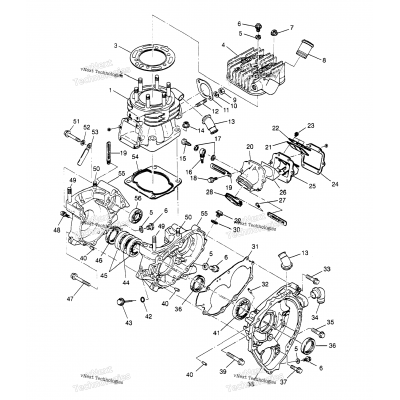 Crankcase & Cylinder 2X4 400L