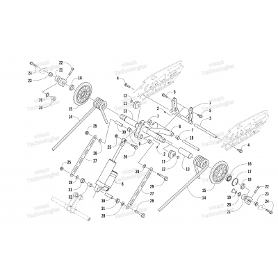 REAR SUSPENSION REAR ARM ASSEMBLY