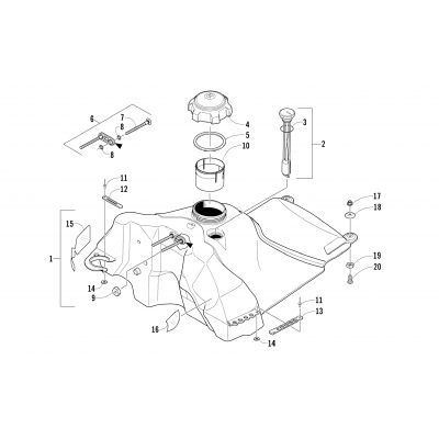 GAS TANK ASSEMBLY