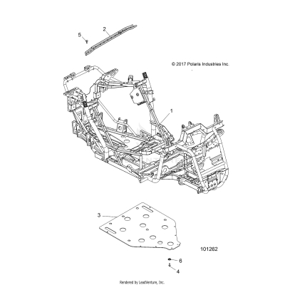 CHASSIS, MAIN FRAME AND SKID PLATE - A19DBA50A5 (101262)