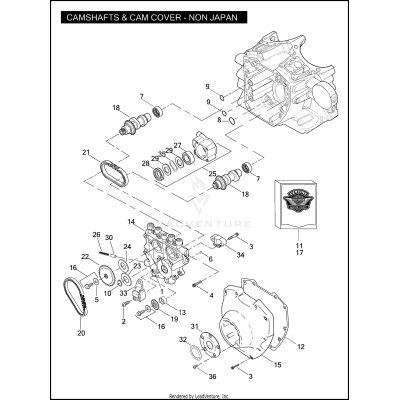 CAMSHAFTS & CAM COVER - TWIN CAM 110™ - NON JAPAN