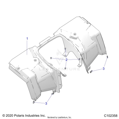 BODY, REAR CAB - A20S6E57A1/3A1 (C102358)