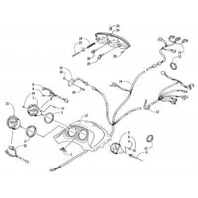 HEADLIGHT, INSTRUMENTS, AND WIRING ASSEMBLIES