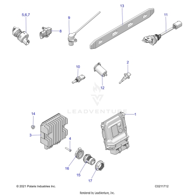 ELECTRICAL, SWITCHES, SENSORS, ECU and CONTROL MODULES - A25SXR95AM (C0211712)